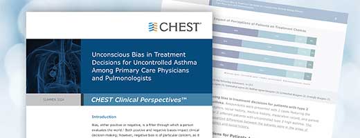 Screenshots of asthma white paper on a blue background