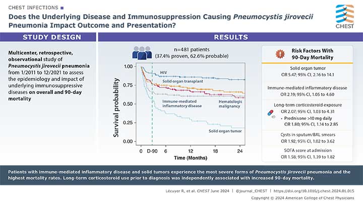 A visual abstract from the journal CHEST® about chest infections research