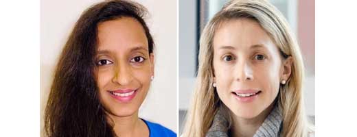 Headshots of Richa Nahar, MD; Bronwyn Small, MD, FCCP